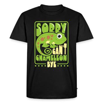 Chameleon Reptile Propriétaire Lizard Reptile Pet - T-shirt Premium bio Homme - noir - Devant - Nico (187cm)