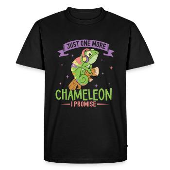 Chameleon Reptile Propriétaire Lizard Reptile Pet - T-shirt Premium bio Homme - noir - Devant - Nico (187cm)