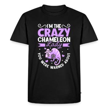 Chameleon Reptile Propriétaire Lizard Reptile Pet - T-shirt Premium bio Homme - noir - Devant - Nico (187cm)
