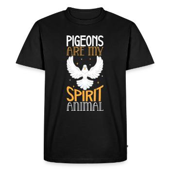 Pigeon Pigeon Racing Colombophile Pigeonnier Gardien de pigeons - T-shirt Premium bio Homme - noir - Devant - Nico (187cm)