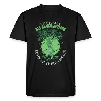 Arbre généalogique Historien de la famille Généalogie Généalogiste - T-shirt Premium bio Homme - noir - Devant - Nico (187cm)