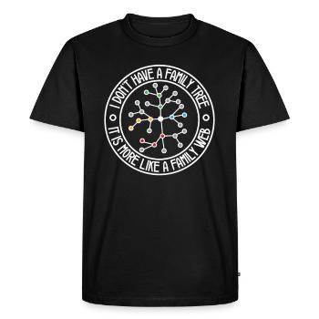 Arbre généalogique Historien de la famille Généalogie Généalogiste - T-shirt Premium bio Homme - noir - Devant - Nico (187cm)