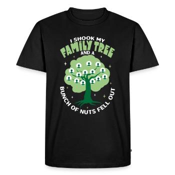 Arbre généalogique Historien de la famille Généalogie Généalogiste - T-shirt Premium bio Homme - noir - Devant - Nico (187cm)