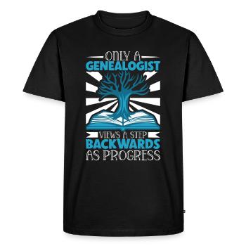 Arbre généalogique Historien de la famille Généalogie Généalogiste - T-shirt Premium bio Homme - noir - Devant - Nico (187cm)