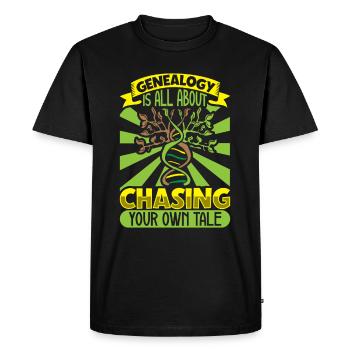 Arbre généalogique Historien de la famille Généalogie Généalogiste - T-shirt Premium bio Homme - noir - Devant - Nico (187cm)