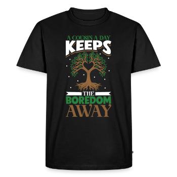 Arbre généalogique Historien de la famille Généalogie Généalogiste - T-shirt Premium bio Homme - noir - Devant - Nico (187cm)
