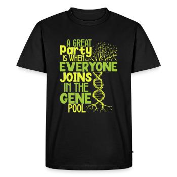 Arbre généalogique Historien de la famille Généalogie Généalogiste - T-shirt Premium bio Homme - noir - Devant - Nico (187cm)