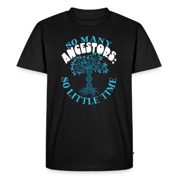 Arbre généalogique Historien de la famille Généalogie Généalogiste - T-shirt Premium bio Homme - noir - Devant - Nico (187cm)