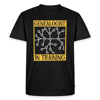 Arbre généalogique Historien de la famille Généalogie Généalogiste - T-shirt Premium bio Homme - noir - Devant - Nico (187cm)