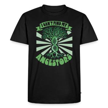 Arbre généalogique Historien de la famille Généalogie Généalogiste - T-shirt Premium bio Homme - noir - Devant - Nico (187cm)