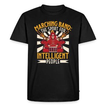 Musique de répétition de l’école clarinettiste de fanfare - T-shirt Premium bio Homme - noir - Devant - Nico (187cm)