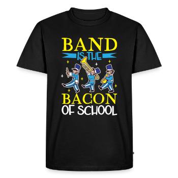 Musique de répétition de l’école clarinettiste de fanfare - T-shirt Premium bio Homme - noir - Devant - Nico (187cm)