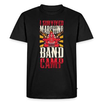 Musique de répétition de l’école clarinettiste de fanfare - T-shirt Premium bio Homme - noir - Devant - Nico (187cm)