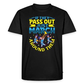 Musique de répétition de l’école clarinettiste de fanfare - T-shirt Premium bio Homme - noir - Devant - Nico (187cm)