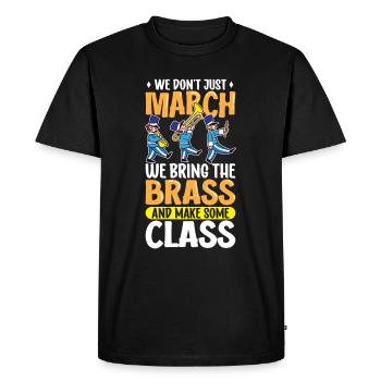 Musique de répétition de l’école clarinettiste de fanfare - T-shirt Premium bio Homme - noir - Devant - Nico (187cm)
