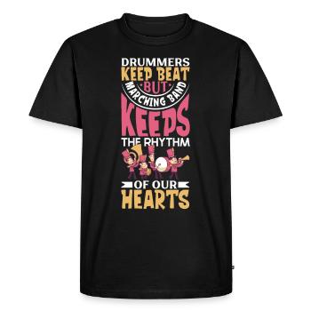 Musique de répétition de l’école clarinettiste de fanfare - T-shirt Premium bio Homme - noir - Devant - Nico (187cm)
