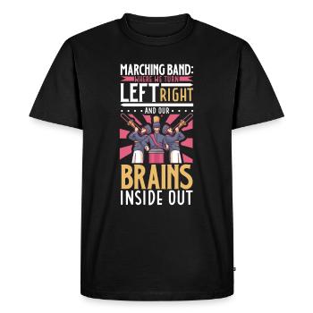 Musique de répétition de l’école clarinettiste de fanfare - T-shirt Premium bio Homme - noir - Devant - Nico (187cm)