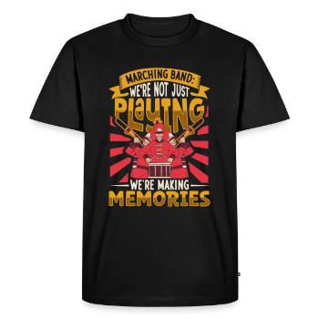 Musique de répétition de l’école clarinettiste de fanfare - T-shirt Premium bio Homme - noir - Devant - Nico (187cm)