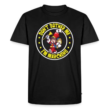 Musique de répétition de l’école clarinettiste de fanfare - T-shirt Premium bio Homme - noir - Devant - Nico (187cm)