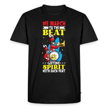 Musique de répétition de l’école clarinettiste de fanfare - T-shirt Premium bio Homme - noir - Devant - Nico (187cm)