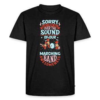 Musique de répétition de l’école clarinettiste de fanfare - T-shirt Premium bio Homme - noir - Devant - Nico (187cm)