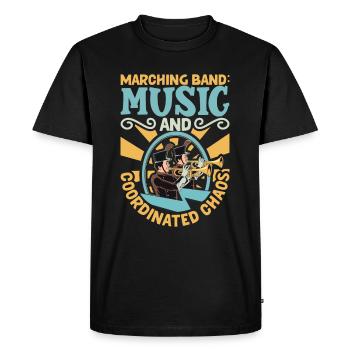Musique de répétition de l’école clarinettiste de fanfare - T-shirt Premium bio Homme - noir - Devant - Nico (187cm)
