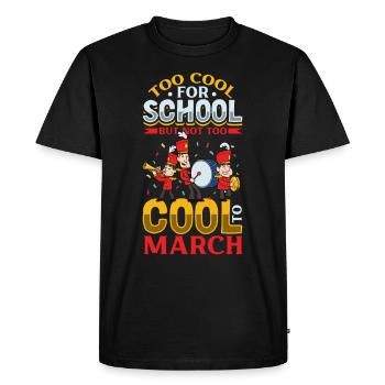 Musique de répétition de l’école clarinettiste de fanfare - T-shirt Premium bio Homme - noir - Devant - Nico (187cm)