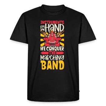 Musique de répétition de l’école clarinettiste de fanfare - T-shirt Premium bio Homme - noir - Devant - Nico (187cm)