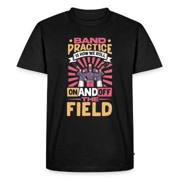 Musique de répétition de l’école clarinettiste de fanfare - T-shirt Premium bio Homme - noir - Devant - Nico (187cm)
