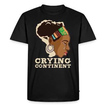 Afro Black Girl Pride Afro Girl Afrocentric - Men's Premium Organic T-Shirt - black - Front - Nico (187cm)