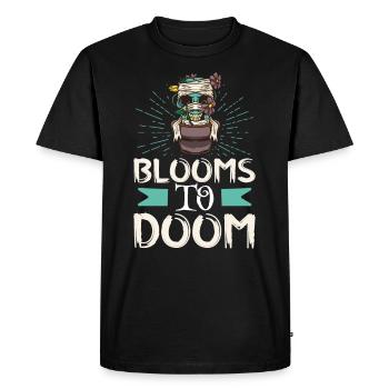 Horror Garden Gardener Zombie Plant Gardening - Men's Premium Organic T-Shirt - black - Front - Nico (187cm)