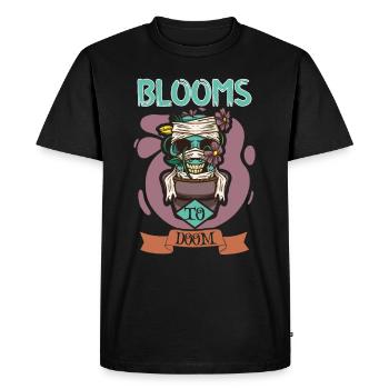 Horror Garden Gardener Zombie Plant Gardening - Men's Premium Organic T-Shirt - black - Front - Nico (187cm)