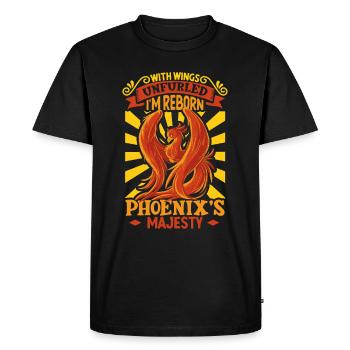 Phoenix Bird Mythical Creatures - Men's Premium Organic T-Shirt - black - Front - Nico (187cm)