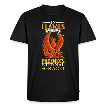 Phoenix Bird Mythical Creatures - Men's Premium Organic T-Shirt - black - Front - Nico (187cm)