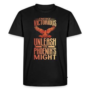 Phoenix Bird Mythical Creatures - Men's Premium Organic T-Shirt - black - Front - Nico (187cm)