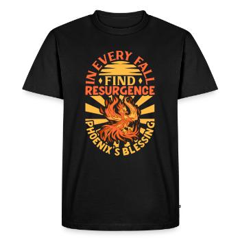 Phoenix Bird Mythical Creatures - Men's Premium Organic T-Shirt - black - Front - Nico (187cm)