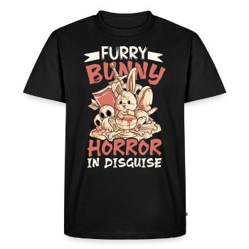 Horror Rabbit Murder Horror Movie Fan Goth Gothic - Men's Premium Organic T-Shirt - black - Front - Nico (187cm)