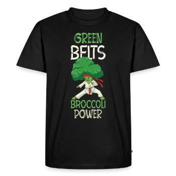 Brocoli Arts Martiaux Karaté MMA Boxe Coups de pied - T-shirt Premium bio Homme - noir - Devant - Nico (187cm)