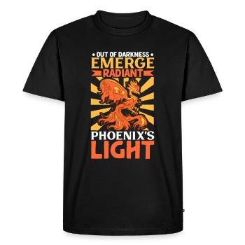 Phoenix Bird Mythical Creatures - Men's Premium Organic T-Shirt - black - Front - Nico (187cm)