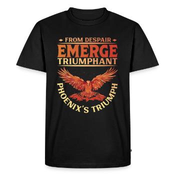 Phoenix Bird Mythical Creatures - Men's Premium Organic T-Shirt - black - Front - Nico (187cm)