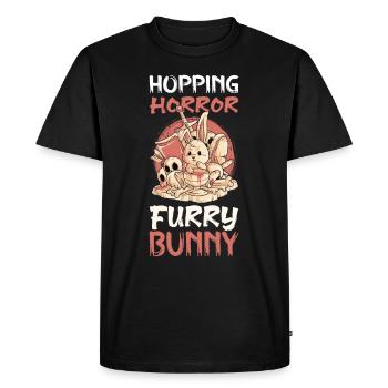 Horror Rabbit Murder Horror Movie Fan Goth Gothic - Men's Premium Organic T-Shirt - black - Front - Nico (187cm)