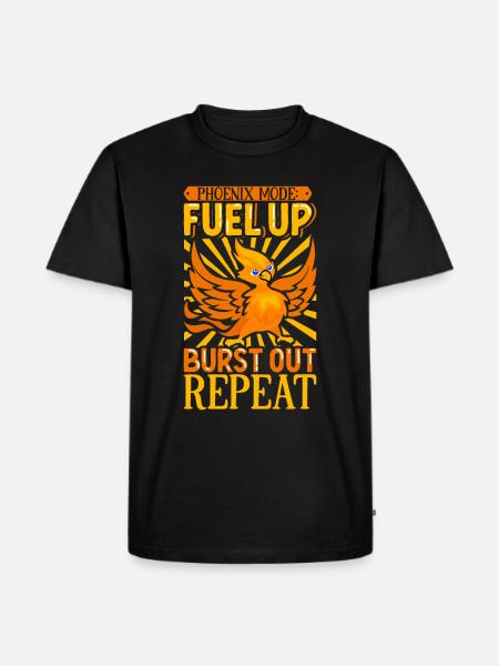 Phoenix Bird Créatures mythiques - T-shirt Premium bio Homme - noir