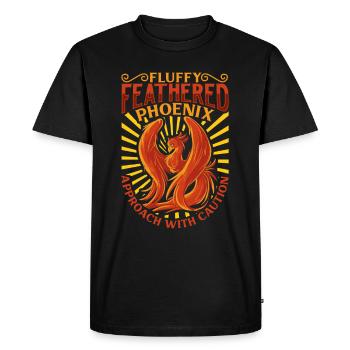 Phoenix Bird Mythical Creatures - Men's Premium Organic T-Shirt - black - Front - Nico (187cm)