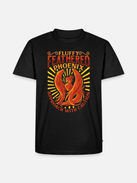 Phoenix Bird Mythical Creatures - Men's Premium Organic T-Shirt - black