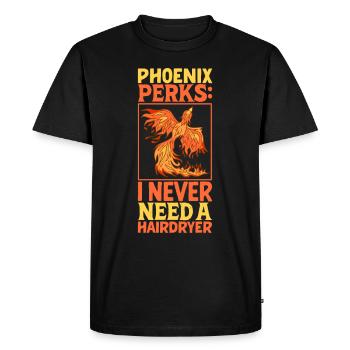 Phoenix Bird Mythical Creatures - Men's Premium Organic T-Shirt - black - Front - Nico (187cm)