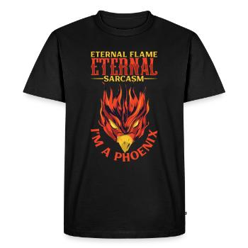 Phoenix Bird Mythical Creatures - Men's Premium Organic T-Shirt - black - Front - Nico (187cm)