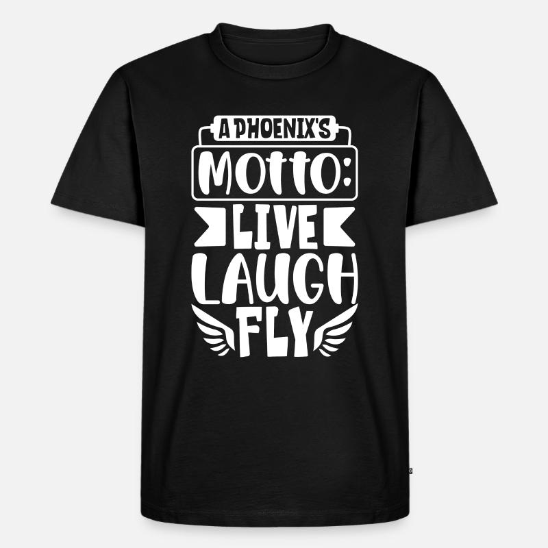 Phoenix Bird Mythical Creatures - Men's Premium Organic T-Shirt - black