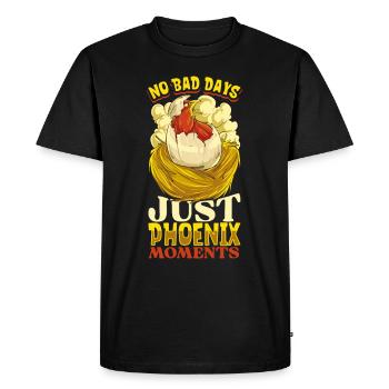 Phoenix Bird Mythical Creatures - Men's Premium Organic T-Shirt - black - Front - Nico (187cm)