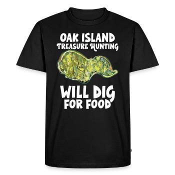 Oak Island / Chasse au trésor Oak Island Mystery - T-shirt Premium bio Homme - noir - Devant - Nico (187cm)