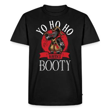 Corbeau Pirate Bateau Pirate Pirate Pirate Capitaine Pirate - T-shirt Premium bio Homme - noir - Devant - Nico (187cm)